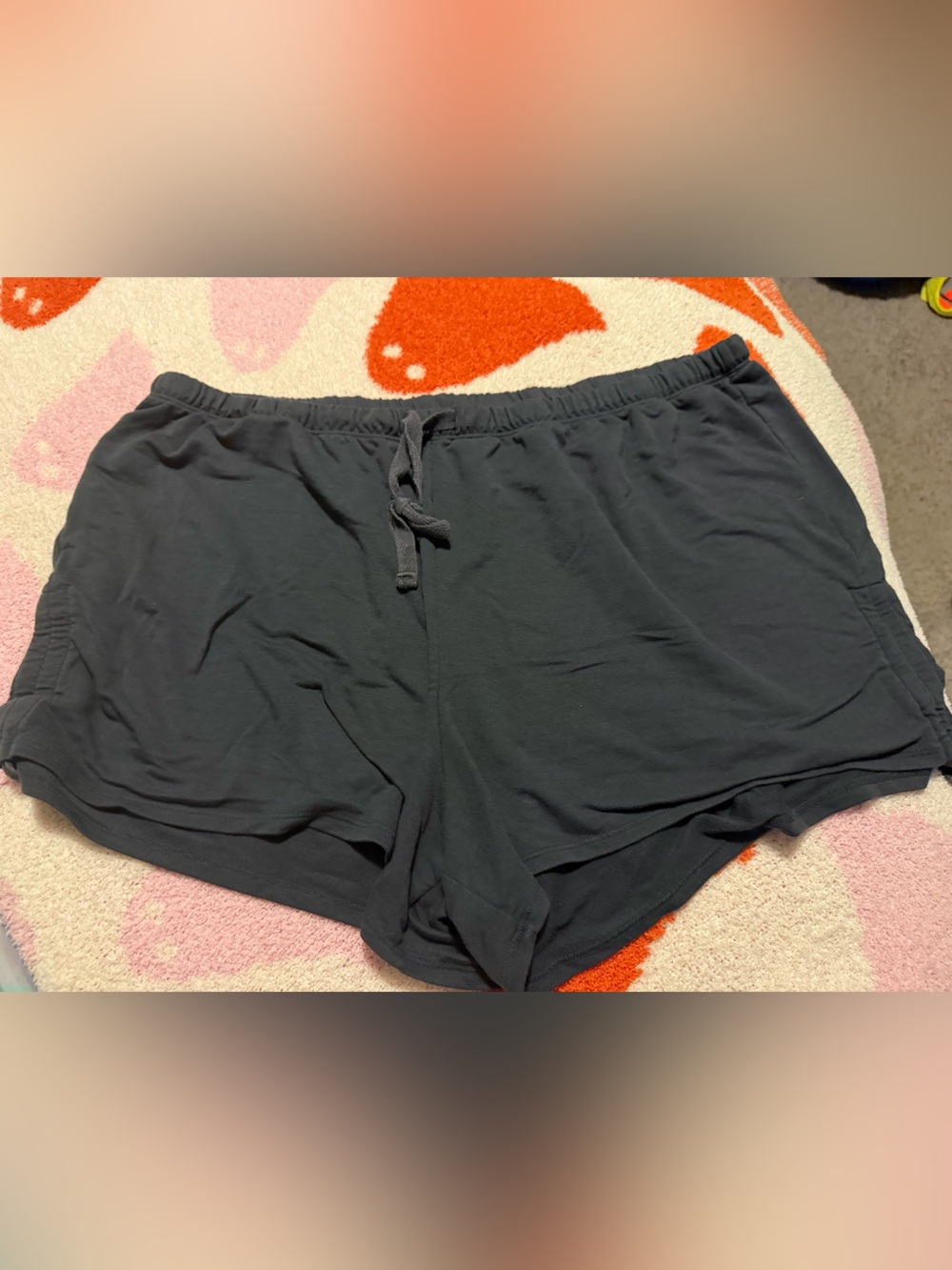 Women's Black Drawstring Casual Shorts